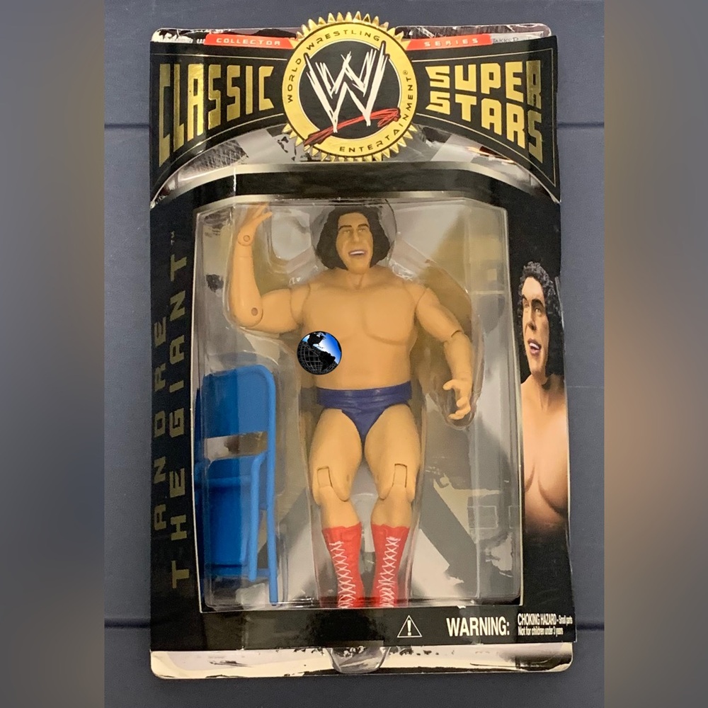 WWE Jakks Classic Superstars Collector Series 7 Andre the Giant with Steel Chair